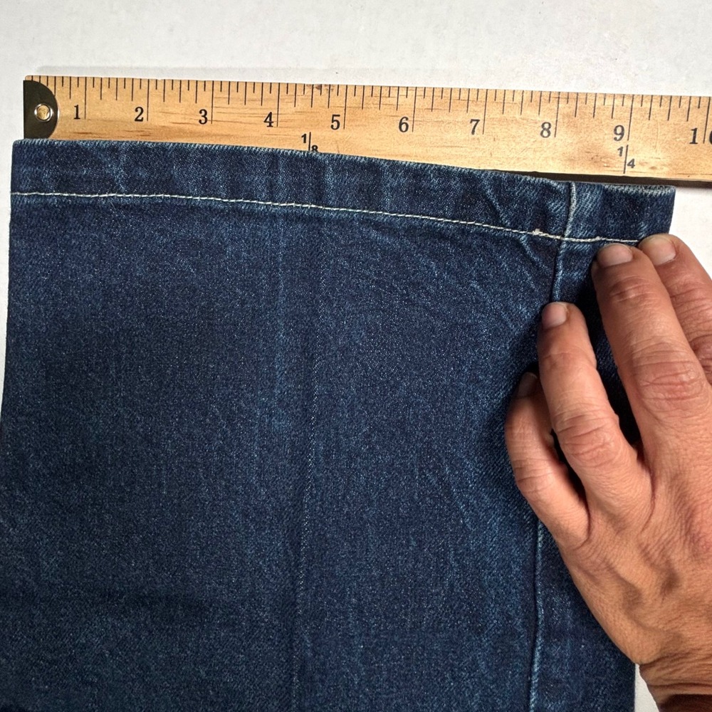 VTG Southpole 34 32X32 Baggy Carpenter Jeans Indigo Blue Wide Y2K Embroidery EUC - Picture 8 of 10